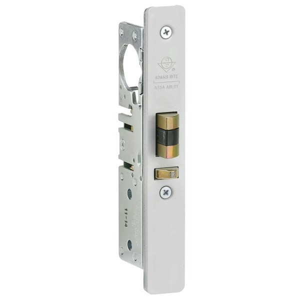 Deadlatch, 1-1/8" BS, Radius FP, US28, Flat 4-5/8" Stk, RH